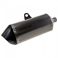 [해외]ARROW Sonora Africa Twin 1000 16-19 인증된 탄소 및 티타늄 머플러 9138847613 Silver / Black