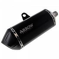 [해외]ARROW Sonora Dark Africa Twin 1000 16-19 인증된 탄소 및 티타늄 머플러 9138847615 Silver / Black