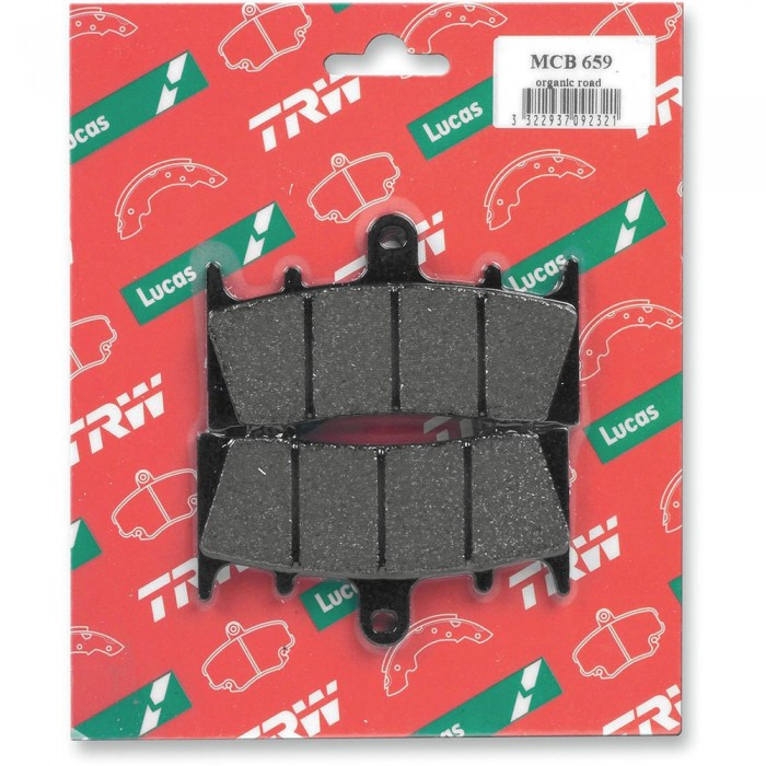 [해외]TRW 앞 브레이크 패드 올round Organic Standard Kawasaki Vn 1500 Vulcan Mean Streak 03 9138857509 Black