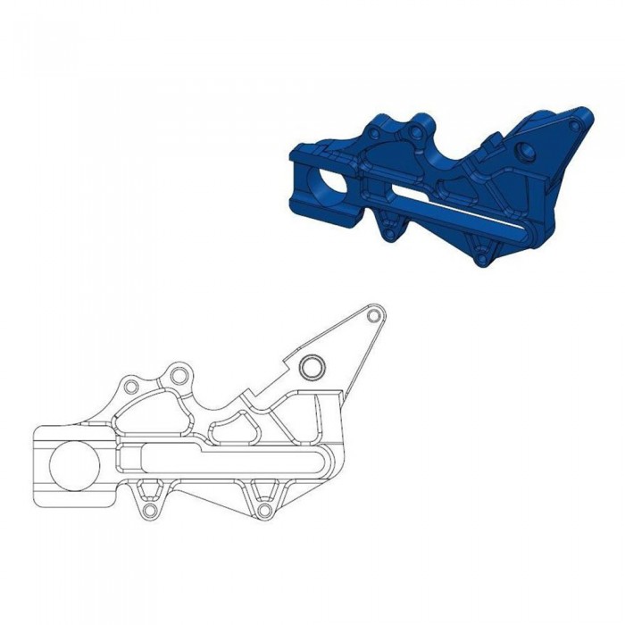 [해외]MOTO-MASTER 브레이크 캘리퍼용 대형 재배치 브래킷 240 mm Husaberg/Husqvarna/KTM 211110 9138891555 Blue