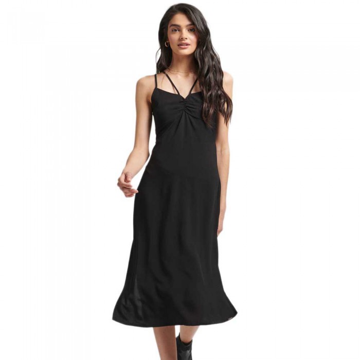 [해외]슈퍼드라이 Vintage Cami Strappy Dress Black