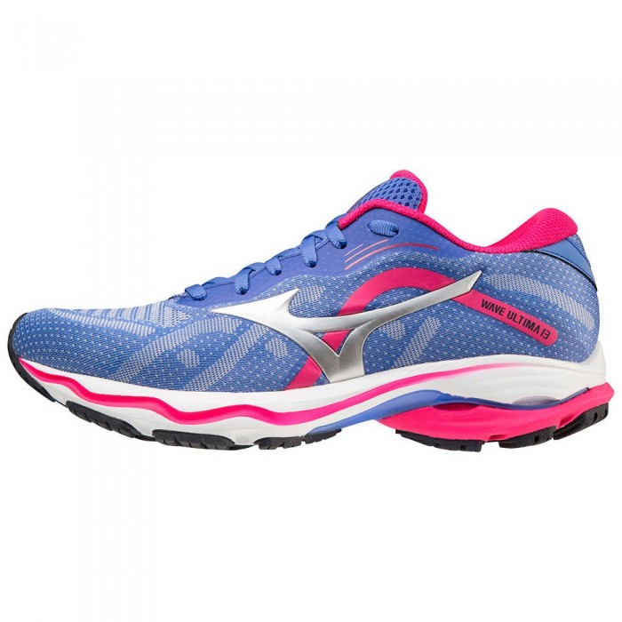 [해외]미즈노 Wave Ultima 13 Running Shoes 6138643299 Amparo Blue / Silver / Pink Peacock