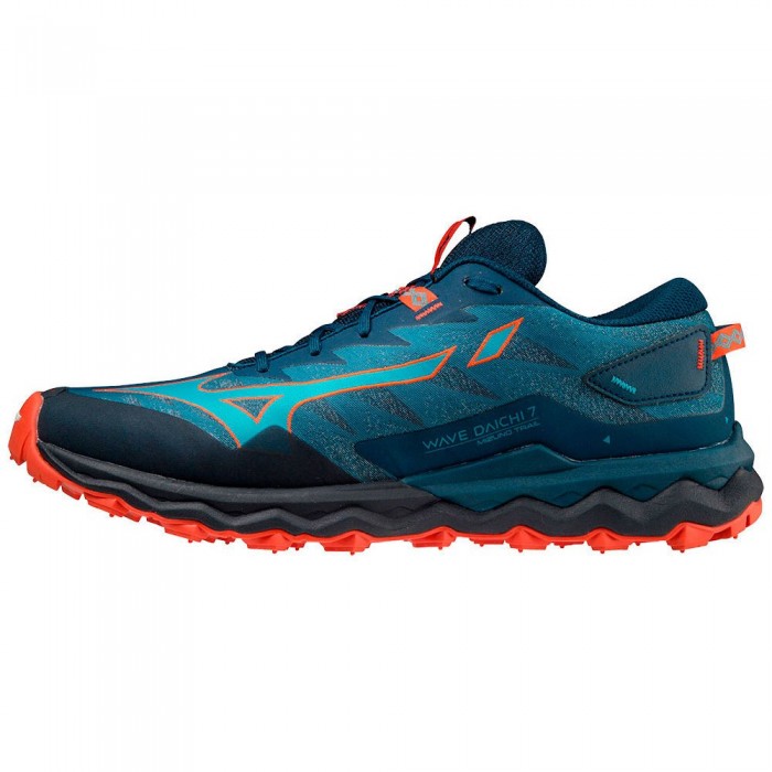 [해외]미즈노 Wave Daichi 7 Trail Running Shoes 6138643196 Moroccan Blue / Algiers Blue / Grenadine