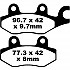 [해외]EBC FA-TT Series Carbon Fiber Offroad FA165/2TT 브레이크 패드 9138827348 Black