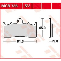 [해외]TRW Allround Organic Standard BMW K 1200 LT Abs 00 프론트 브레이크 패드 9138857454 Black