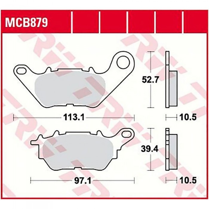 [해외]TRW Allround Organic Standard Yamaha CZD 300 A X-Max 브레이크 패드 9138857535 Black