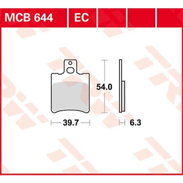 [해외]TRW Ec-Organic Aprilia Rally 50 Ac 04 프론트 브레이크 패드 9138857587 Black