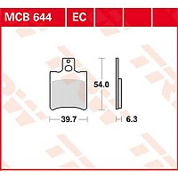 [해외]TRW Ec-Organic Aprilia Rally 50 Ac 04 프론트 브레이크 패드 9138857587 Black