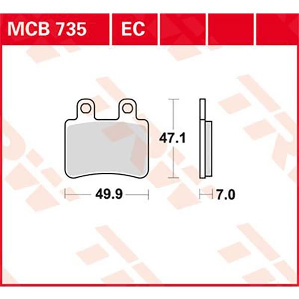 [해외]TRW Ec-Organic Derbi Boulevard 125 03 프론트 브레이크 패드 9138857602 Black