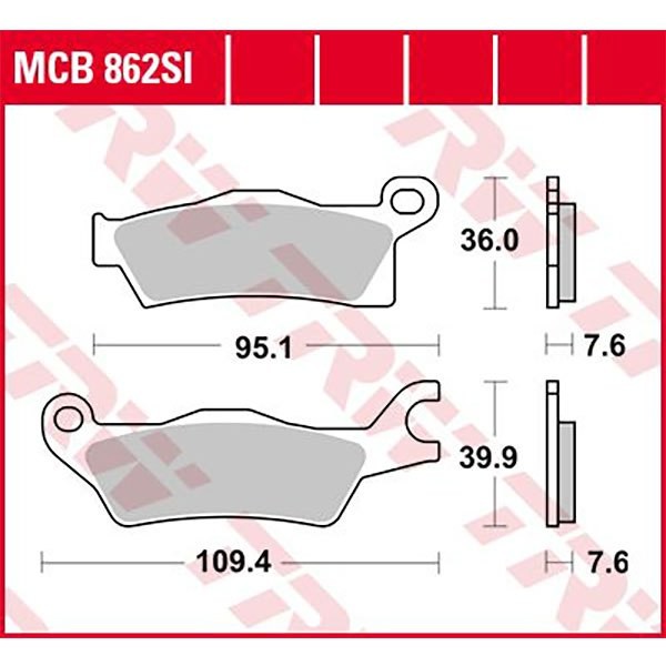 [해외]TRW Offroad Can Am Maverick 터보 900 EFI 4X4 X3 DPS 18 소결 브레이크 패드 9138857672 Black