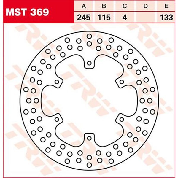 [해외]TRW 라운드 Yamaha XTZ 750 Super Tenere 91 프론트 브레이크 디스크 9138875856