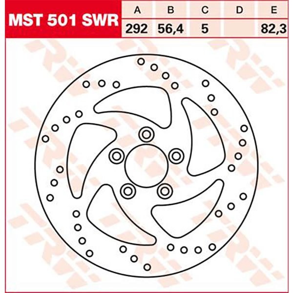 [해외]TRW Swing Harley Davidson Flhr 1450 Road King 03 리어 브레이크 디스크 9138875970 Silver