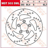 [해외]TRW 리어 브레이크 디스크 Swing Harley Davidson XL 1200 C Sportster Custom 11 9138875972 Silver