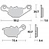 [해외]MOTO-MASTER GasGas/Suzuki 094811 소결 브레이크 패드 9138887580
