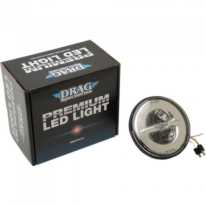 [해외]DRAG SPECIALTIES Premium 7´´ Style Led 헤드라이트 9138924480 Black