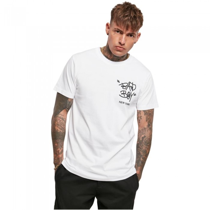 [해외]MISTER TEE 반팔 라운드넥 티셔츠 Bad Boy New York 138708353 White