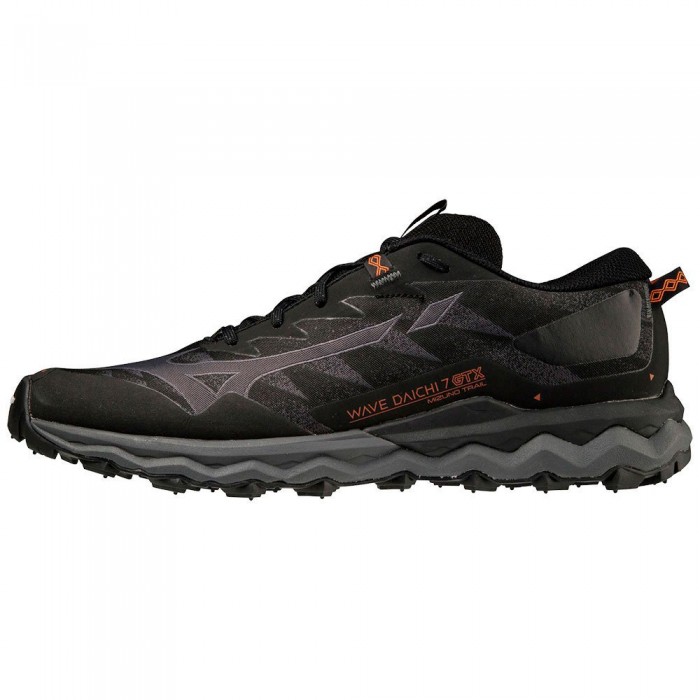 [해외]미즈노 Wave Daichi 7 Goretex Trail Running Shoes 4138643193 Black / Iron Gate / Meccao