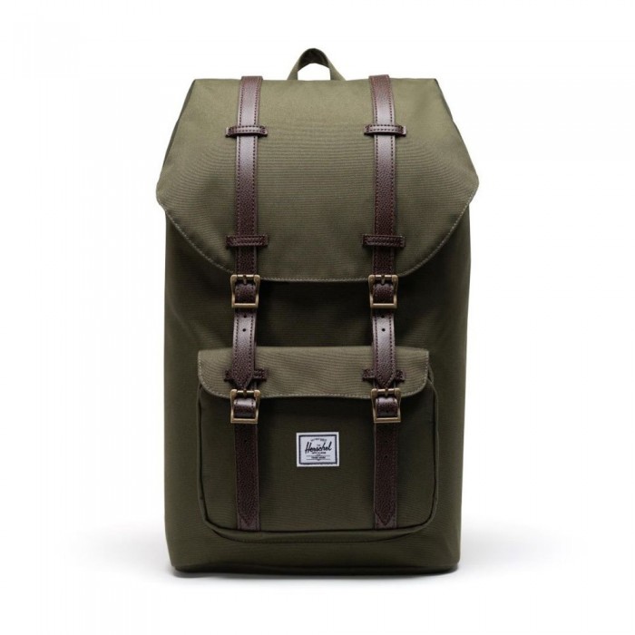 [해외]허쉘 Little America Backpack 25L Ivy Green/Chicory Coffee