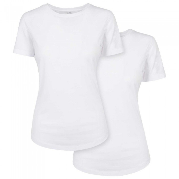[해외]BUILD YOUR BRAND Fit 반팔 티셔츠 2 단위 138933311 White / White
