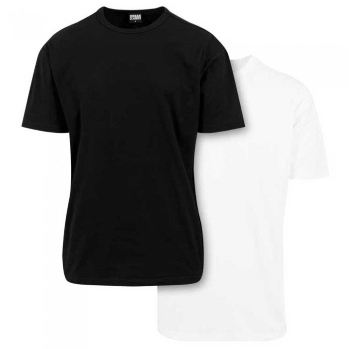 [해외]URBAN CLASSICS Oversized 반팔 티셔츠 2 단위 138937324 Black / White