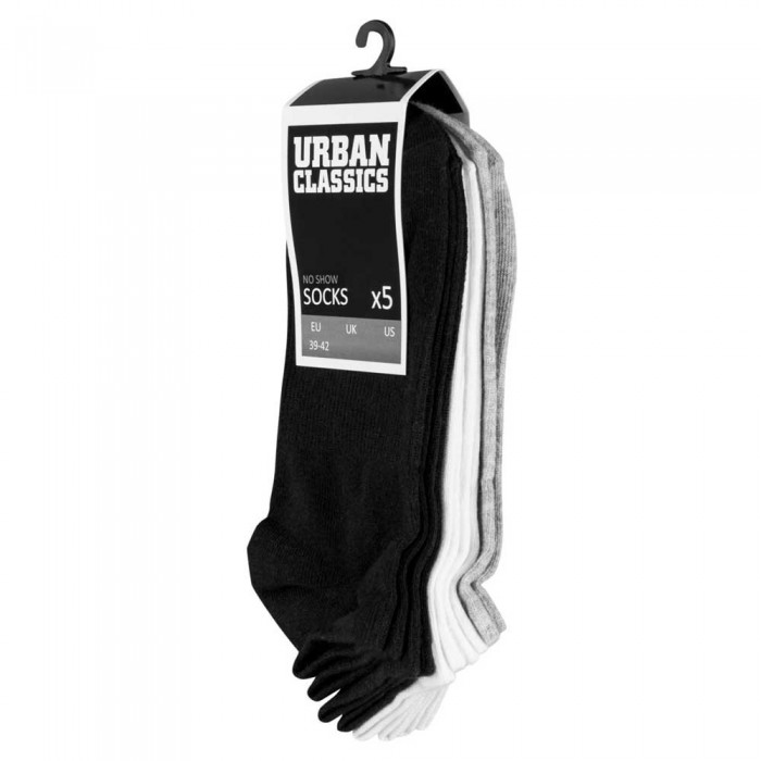 [해외]URBAN CLASSICS No Show 양말 5 Pairs 138942168 Black / White / Grey