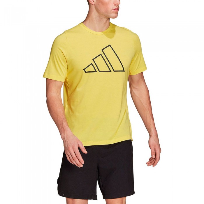 [해외]아디다스 Icons 3 Bar 반팔 티셔츠 7138970280 Yellow