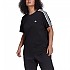 [해외]아디다스 Essentials Slim 3 Stripes Big 반팔 티셔츠 138969778 Black