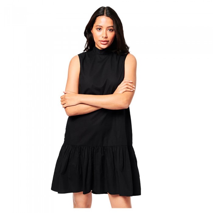 [해외]슈퍼드라이 Studios Woven Mini Dress Black