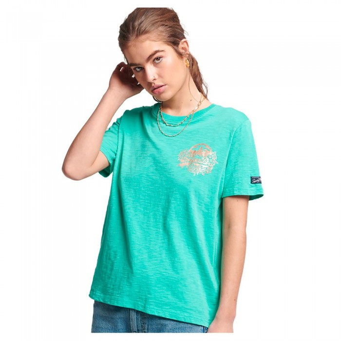 [해외]슈퍼드라이 Vintage Vl Seasonal 티셔츠 138903192 Tropical Green Slub
