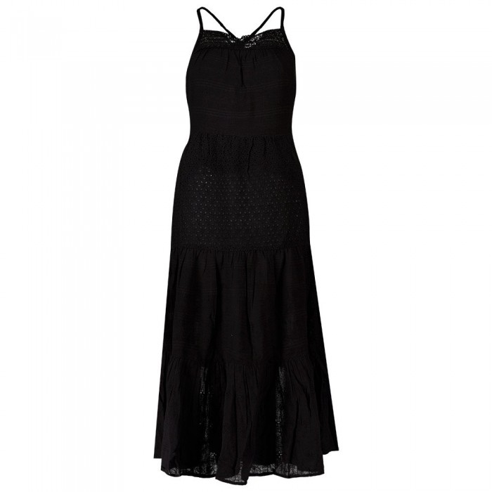 [해외]슈퍼드라이 Vintage Lace Cami Maxi Dress Black