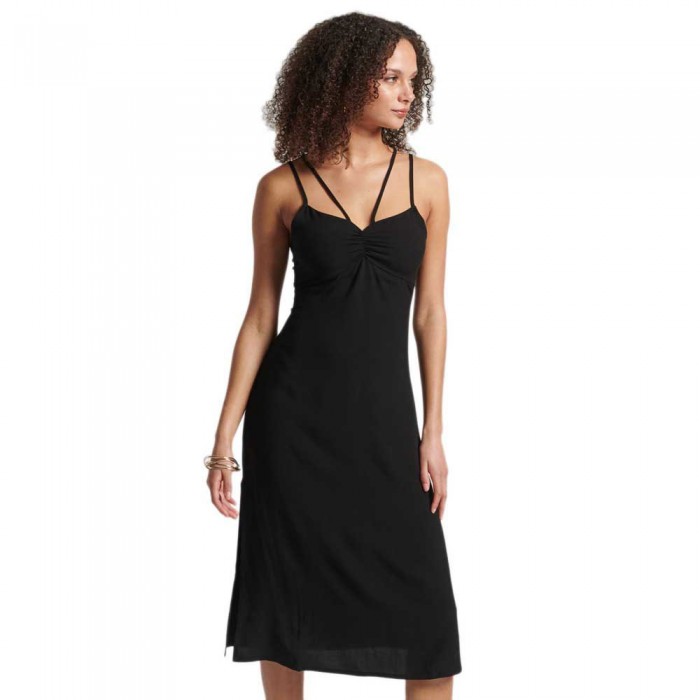 [해외]슈퍼드라이 Vintage Cami Strappy Dress Black Spot