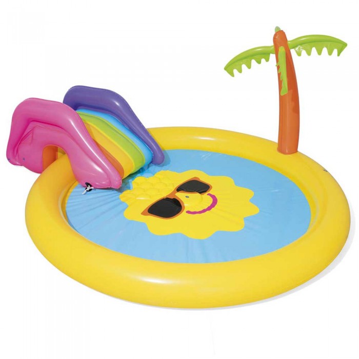 [해외]BESTWAY Sunnyland Splash 237x201x104 cm Round Inflatable Play Pool 6138995526 Yellow / Blue