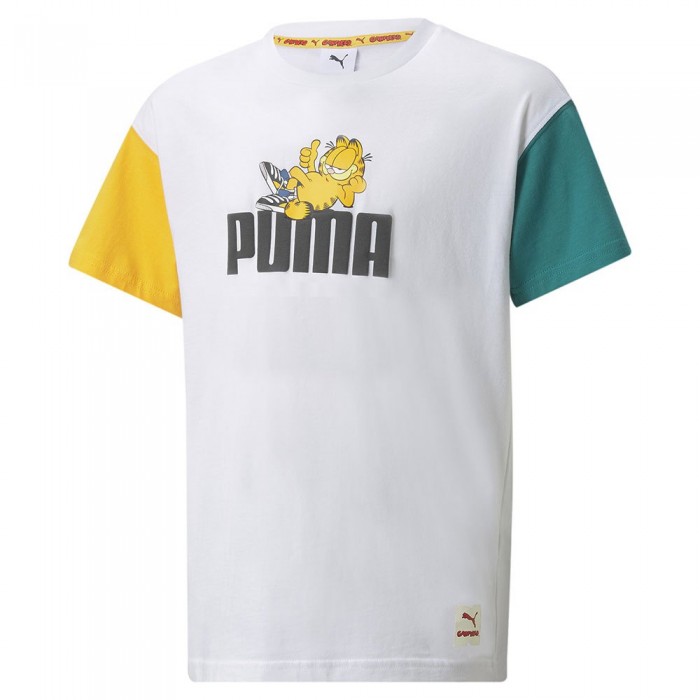 [해외]푸마 SELECT 반팔 티셔츠 X Garfield Colorblock 15138503286 Puma White