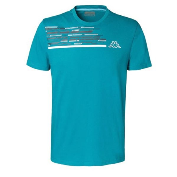 [해외]카파 Godot Short Sleeve T-Shirt Turquoise Dark Ocean