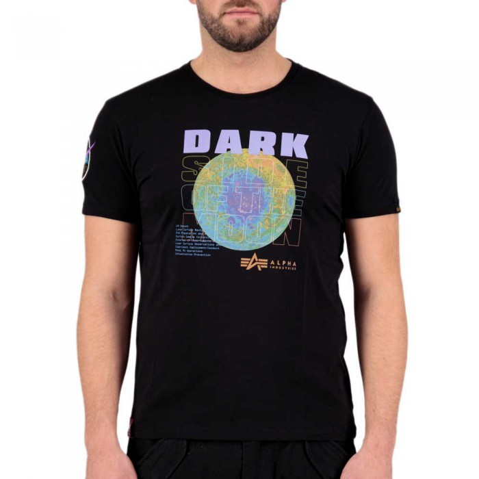 [해외]알파 인더스트리 Dark Side 반팔 티셔츠 138947171 Black/Neon Purple