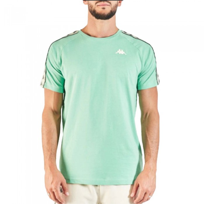[해외]카파 Coen Slim Short Sleeve T-Shirt 3138644324 Green Sage / Beige / Grey
