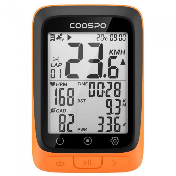 [해외]COOSPO BC107 Wireless 자전거 컴퓨터 1138939808 Black / Orange