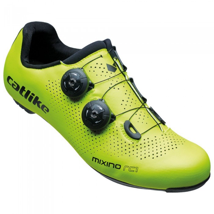 [해외]캣라이크 Mixino RC1 Carbon 로드 자전거 신발 1138957375 Yellow Fluo