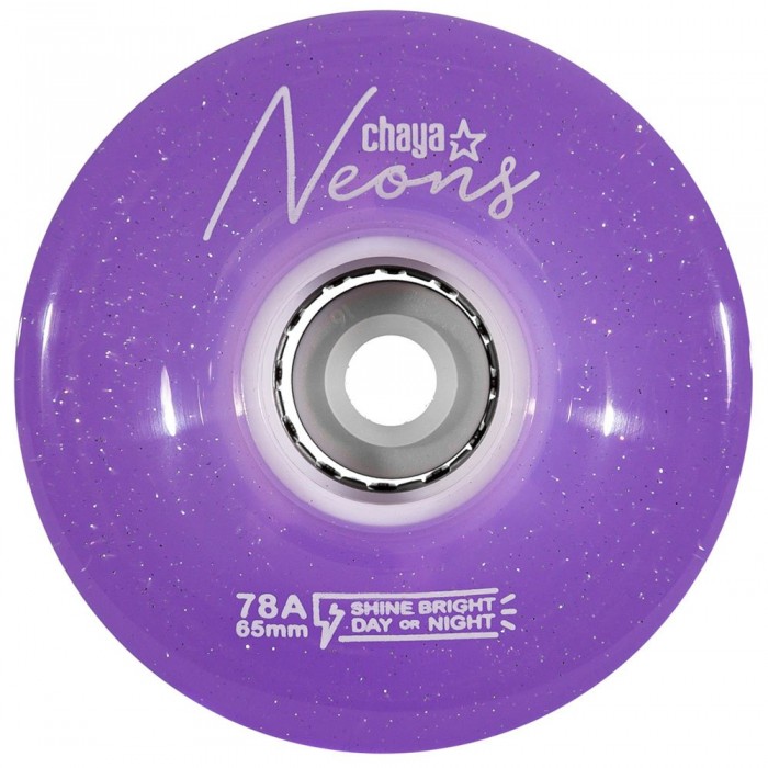 [해외]CHAYA 스케이트 바퀴 Neons LED 4 단위 14138913059 White / Purple