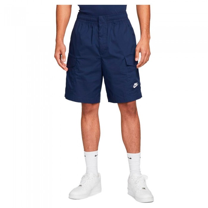[해외]나이키 Sportswear Sport Essentials Woven Unlined Utility 반바지 138707871 Midnight Navy / White