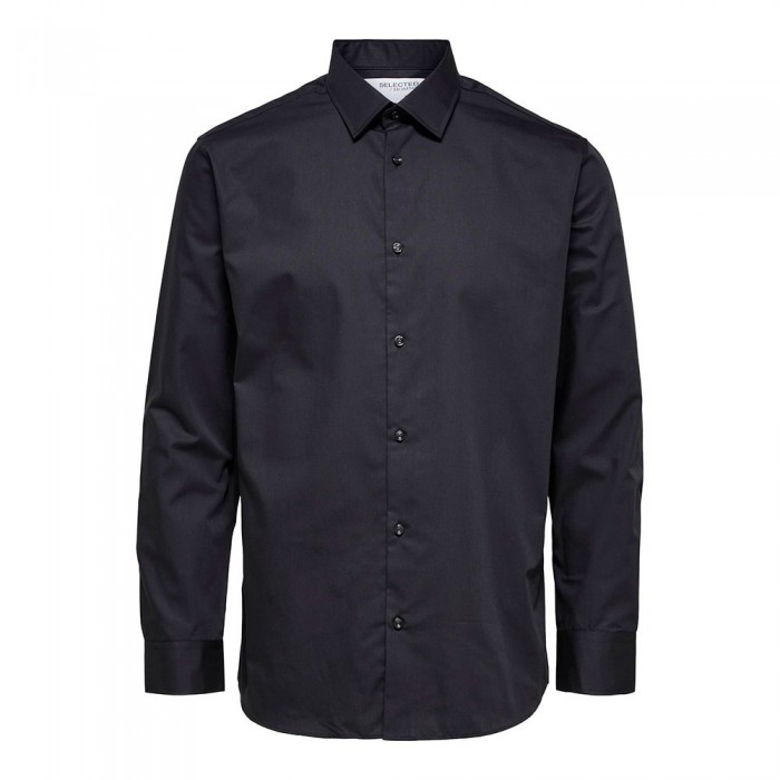 [해외]SELECTED 긴 소매 셔츠 Regethan Classic 139046271 Black