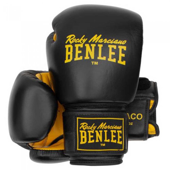 [해외]BENLEE Draco Leather Boxing Gloves 7138836604 Black / Yellow