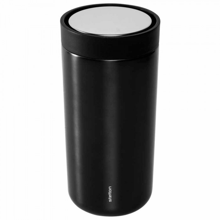 [해외]STELTON To Go Click 400ml 보온 머그잔 4138999960 Black / Silver