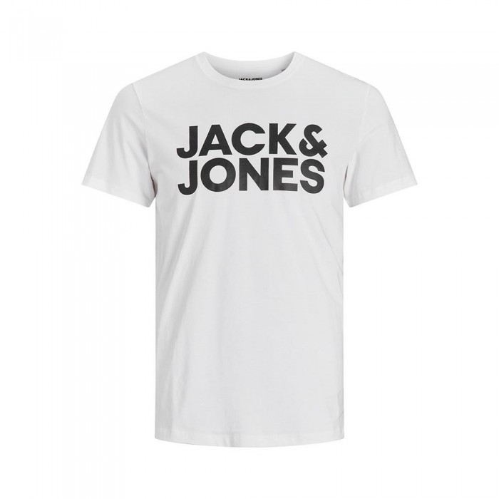 [해외]잭앤존스 Corp 로고 반팔 티셔츠 139070891 White / Print Large Print / Black