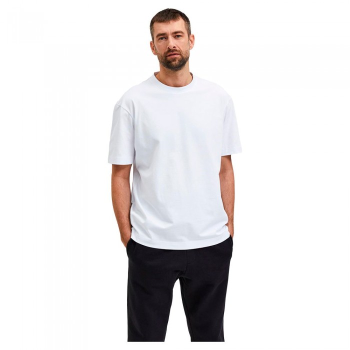 [해외]SELECTED Loose Truman 반팔 티셔츠 139070981 Bright White