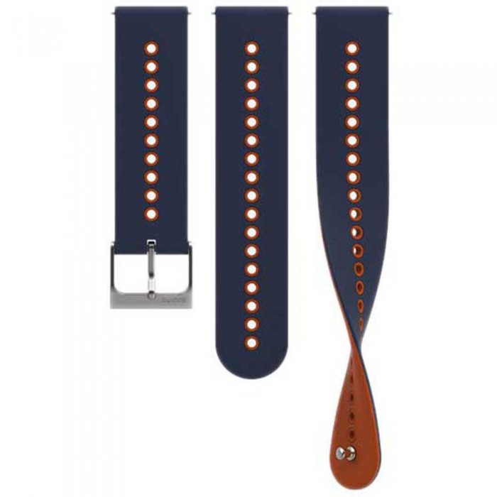 [해외]순토 실리콘 스트랩 Urban 4 22 mm 14138699341 Granite Blue / Orange