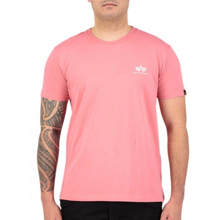 [해외]알파 인더스트리 반팔 티셔츠 Basic Small 로고 188505 138947097 Coral Red