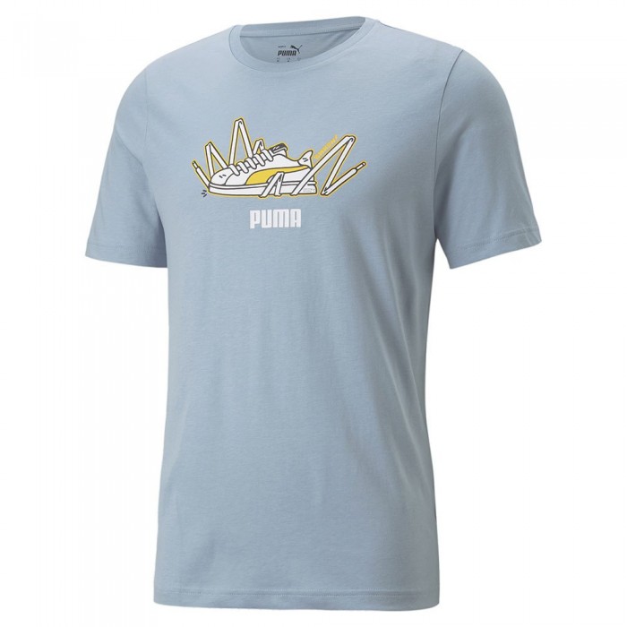 [해외]푸마 Sneaker Graphic T-Shirt 7139004021 Blue Wash