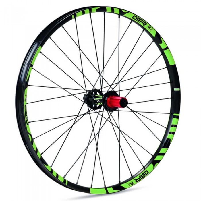 [해외]GTR SL35 E-Bike Boost 27.5´´ 6B Disc Tubeless MTB 뒷바퀴 1139072556 Black / Green