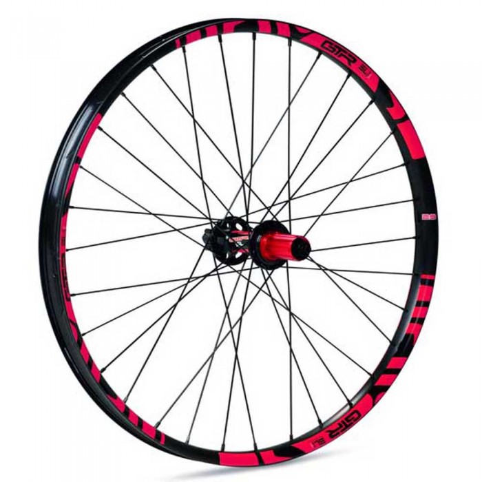 [해외]GTR SL35 E-Bike Boost 27.5´´ 6B Disc Tubeless MTB 뒷바퀴 1139072558 Black / Red